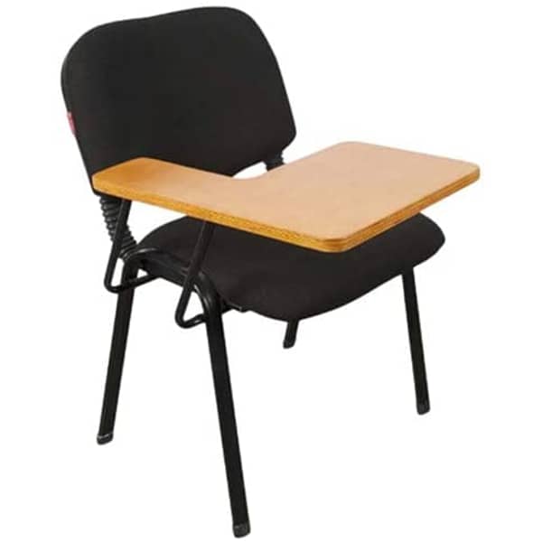 Mahmayi Gamma 502W Student Chair – Durable Metal Legs - Padded Seat Cushion - Student Writing Chair - Ergonomic Design - (Black)