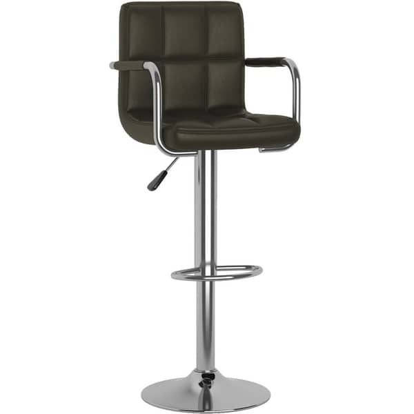 Vidaxl Bar Stool Brown Faux Leather Vidaxl Bar Stool Brown Faux Leather