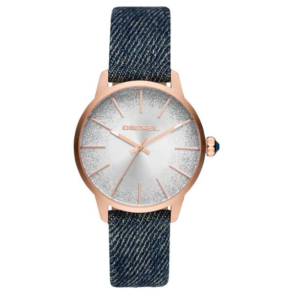 Diesel DZ5566 Glittered with denim strap ladies'watch Diesel DZ5566 Glittered with denim strap ladies'watch