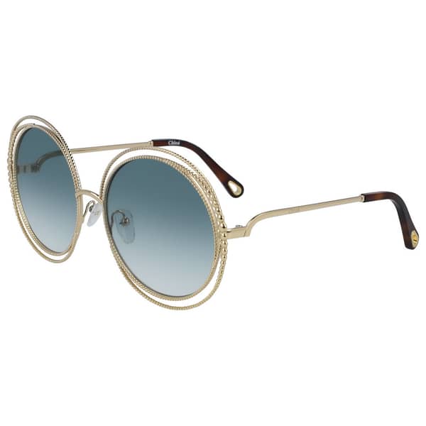 CHLOE Round Gold Sunglasses For Women CL-CE114SC-838-58