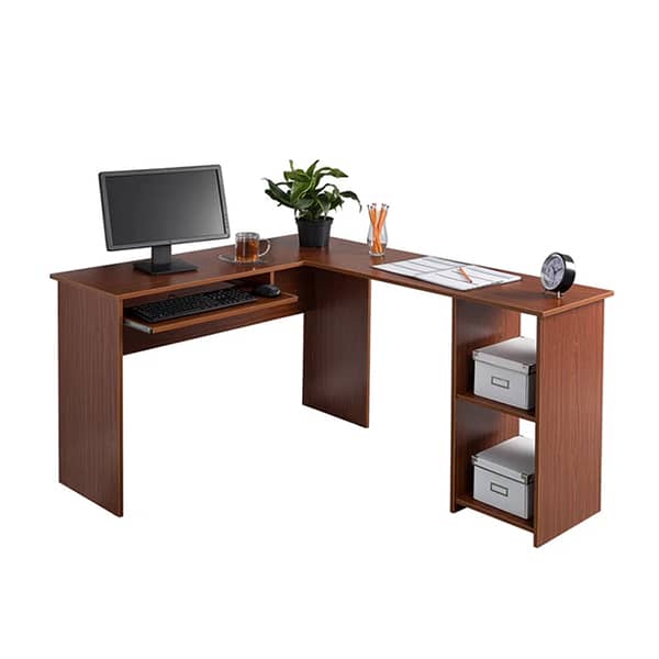 Asghar Furniture - Denton Computer Desk - Walnut