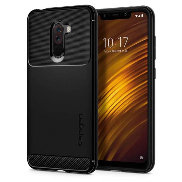 Spigen Rugged Armor Designed For Xiaomi Pocophone F1 Case/cover - Black Spigen Rugged Armor Designed For Xiaomi Pocophone F1 Case/cover - Black