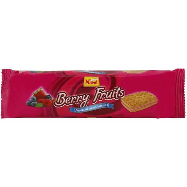 Nabil Berry Fruits Cream Biscuit 82g Nabil Berry Fruits Cream Biscuit 82g