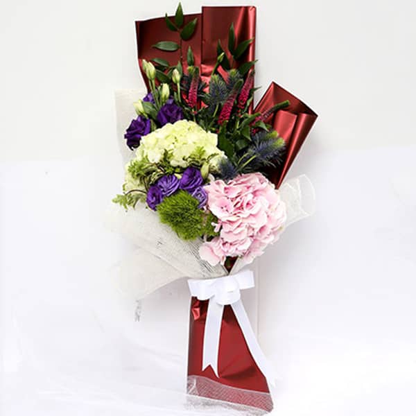 Wondrous Eryngium & Hydrangea Bouquet