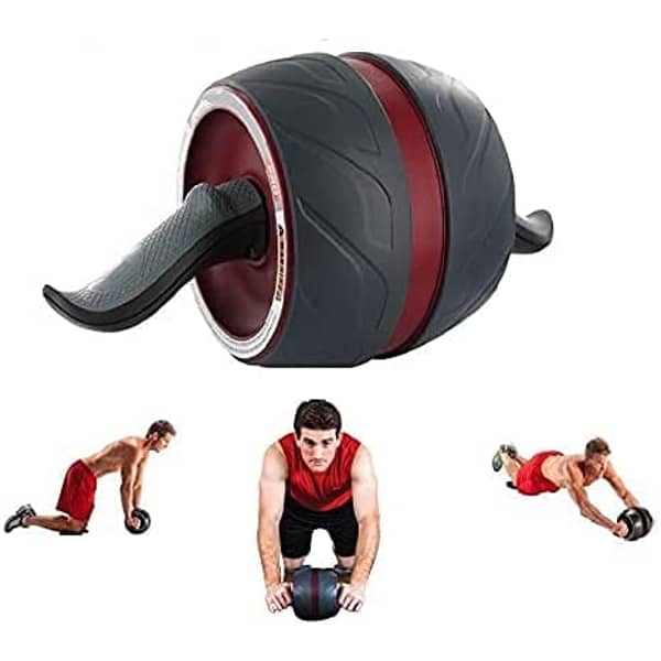 ULTIMAX Ab Power Wheel Roller Crossfit Home Gym Abdominal Exercise Workout Equipment for Body Building Fitness Muscle Trainer Multi color