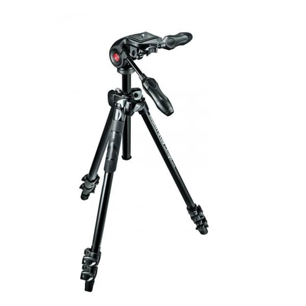 Free Manfrotto 290 Light Alu 3-Section Tripod Kit 3Way Head