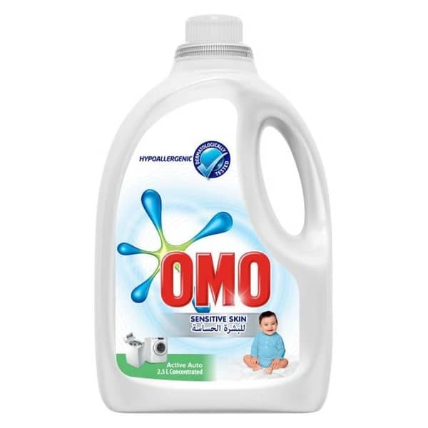 OMO Active Auto Laundry Detergent Liquid Sensitive Skin, 2.5L OMO Active Auto Laundry Detergent Liquid Sensitive Skin, 2.5L
