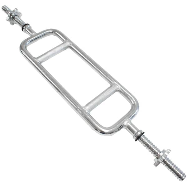 H Pro Threaded Barbell Solid Chrome Triceps Bar| Threaded Solid Chrome Triceps Hammer Curl Bar| Weightlifting Exercise Training Bars For Home Gym H Pro Threaded Barbell Solid Chrome Triceps Bar| Threaded Solid Chrome Triceps Hammer Curl Bar| Weightlifting Exercise Training Bars For Home Gym