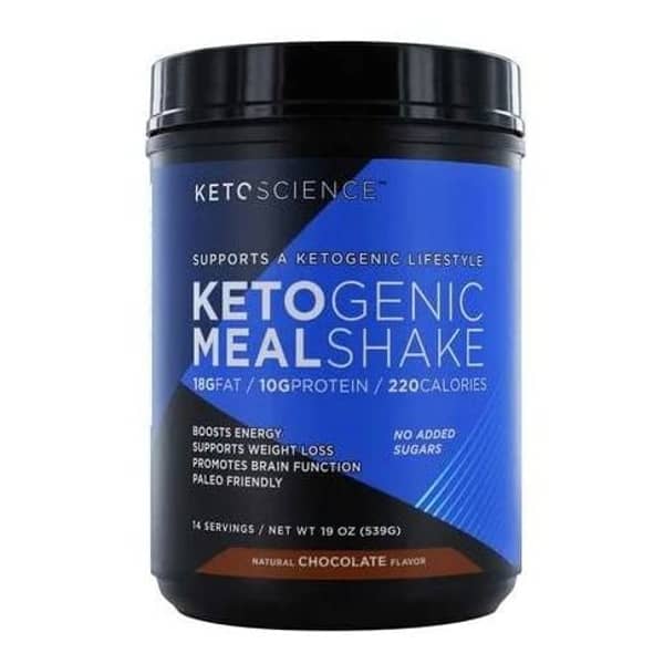 Keto Science Ketogenic Meal Shake Natural Chocolate Flavor 539g