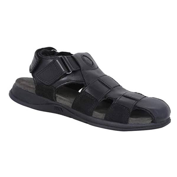 Woodland Men Black Leather Sandals 41 Woodland Men Black Leather Sandals 41