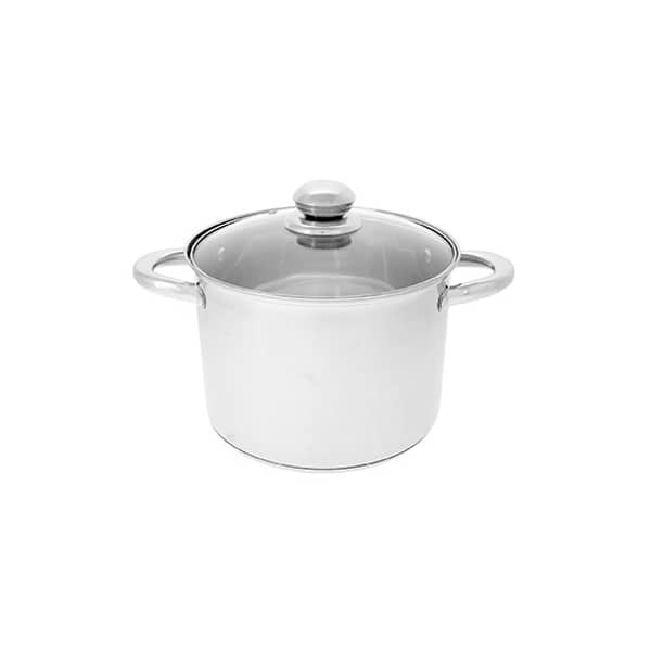 RoyalFord Stock Pot With Lid Silver 10L RoyalFord Stock Pot With Lid Silver 10L