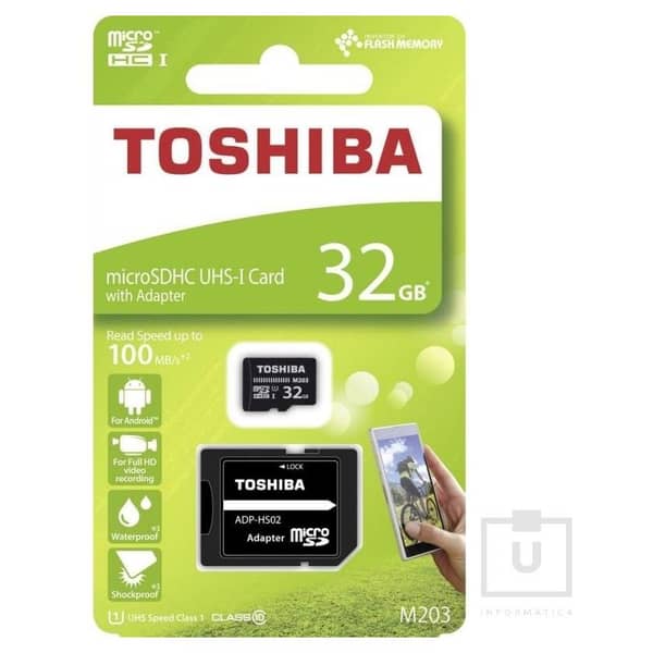 Toshiba UHS1 MicroSD 32GB With Adaptor THNM203K0320EA