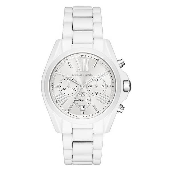 Michael Kors Ladies's Bradshaw White Coating Stainless-Steel Ladi Michael Kors Ladies's Bradshaw White Coating Stainless-Steel Ladi