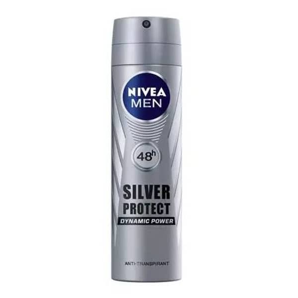 بخاخ مزيل عرق نيفيا سيلفر بروتكت دايناميك باور للرجال 150 مل