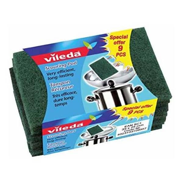Vileda Handy Dish Washing Scouring Pad 9pcs