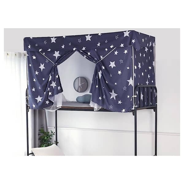 Bunk Bed Upper Deck Curtain Star Design