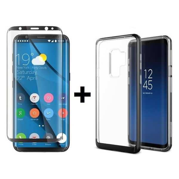Amazing Thing S9BSF2GLA Supreme Glass Curved Screen Protector Clear For Samsung Galaxy S9 +VRS Design VRSGS9CRBMB Crystal Bumper Hard Case Metal Black For Samsung Galaxy S9 Amazing Thing S9BSF2GLA Supreme Glass Curved Screen Protector Clear For Samsung Galaxy S9 +VRS Design VRSGS9CRBMB Crystal Bumper Hard Case Metal Black For Samsung Galaxy S9