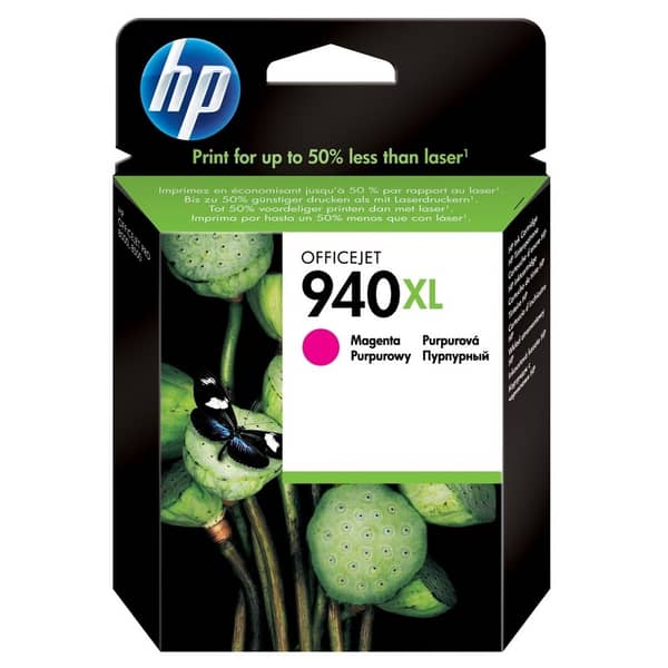 HP C4908AE 940XL Ink Cartridge High Yield Magenta HP C4908AE 940XL Ink Cartridge High Yield Magenta