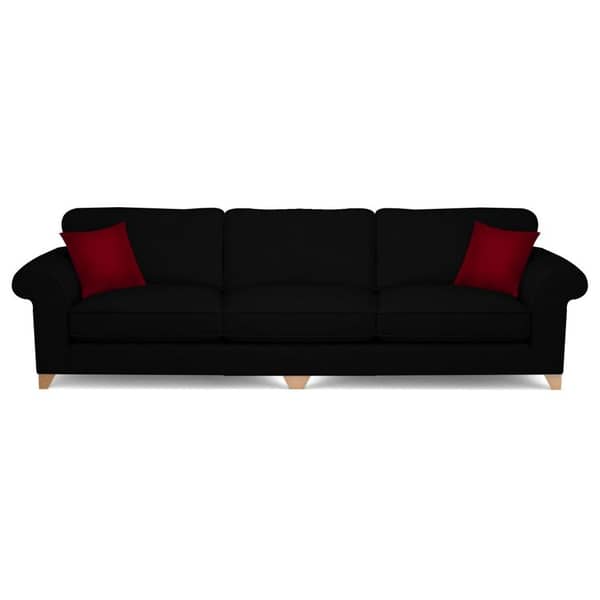 Galaxy Design Angelic 3 Seater Sofa Black Galaxy Design Angelic 3 Seater Sofa Black