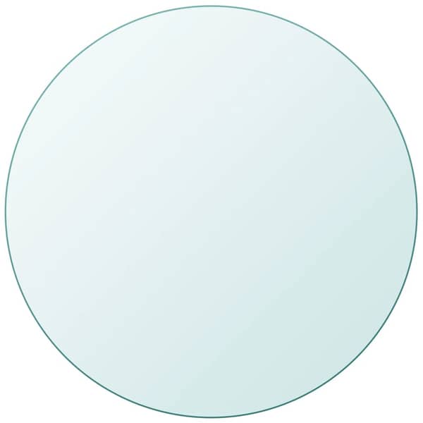 vidaXL Table Top Tempered Glass Round 800 mm