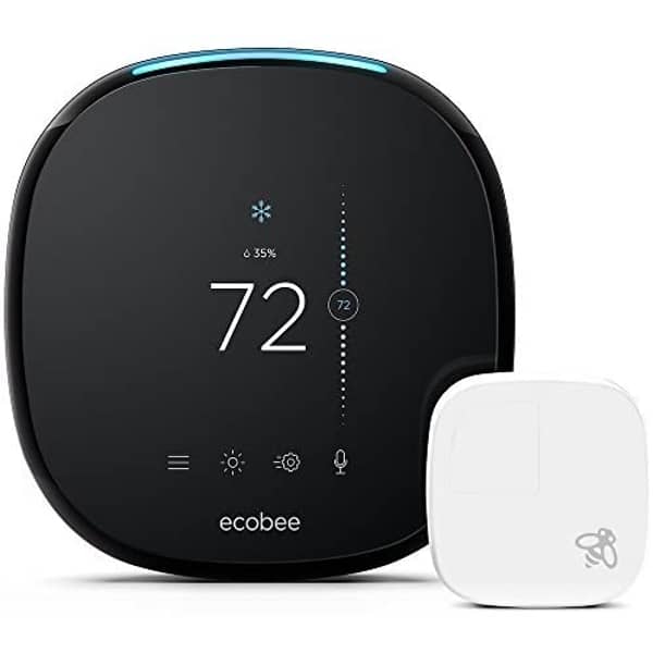 Ecobee4 Smart Thermostat With Built-In Alexa, Included Room Sensor Ecobee4 Smart Thermostat With Built-In Alexa, Included Room Sensor