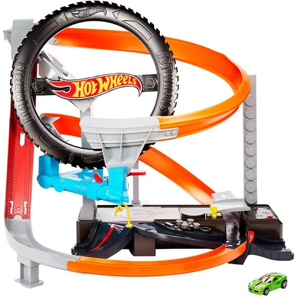 Hot Wheels City Hyper-Boost Tire Shop Play Set - GJL16