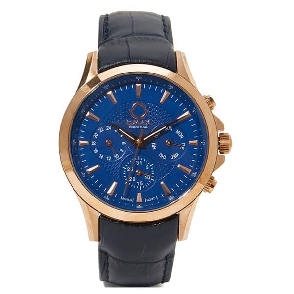 Omax PG08R44I Mens Multifunction Leather Watch Omax PG08R44I Mens Multifunction Leather Watch