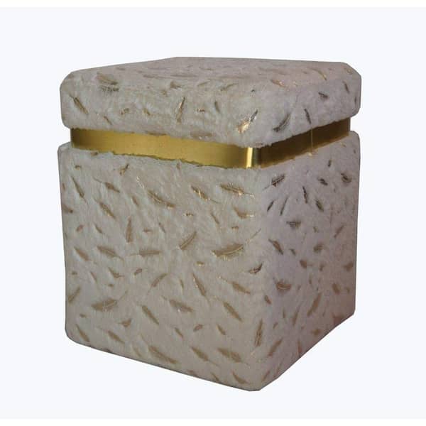 Harrag Fabric Ottoman 37*37*45 cm Harrag Fabric Ottoman 37*37*45 cm