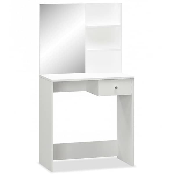 Vidaxl Dressing Table Engineered Wood 75x40x141 Cm White Vidaxl Dressing Table Engineered Wood 75x40x141 Cm White