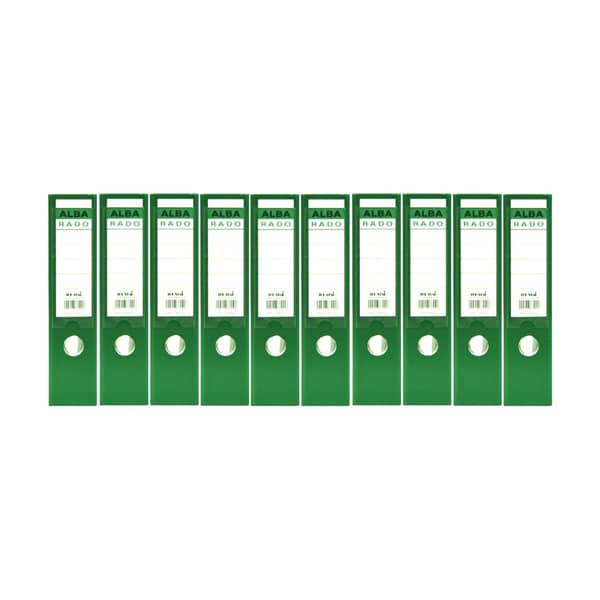 Alba Rado 10-pack Office Lever Arch Box File - Green