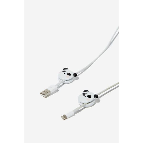 TYPO Novelty Cable Pinch 2 Pack Panda TYPO Novelty Cable Pinch 2 Pack Panda