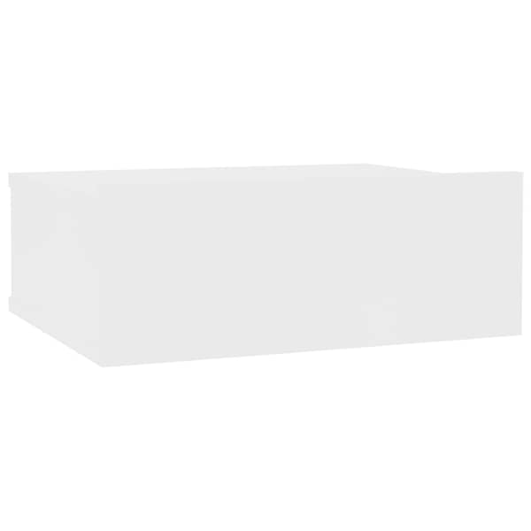 vidaXL Floating Nightstand White 40x30x15cm Engineered Wood vidaXL Floating Nightstand White 40x30x15cm Engineered Wood