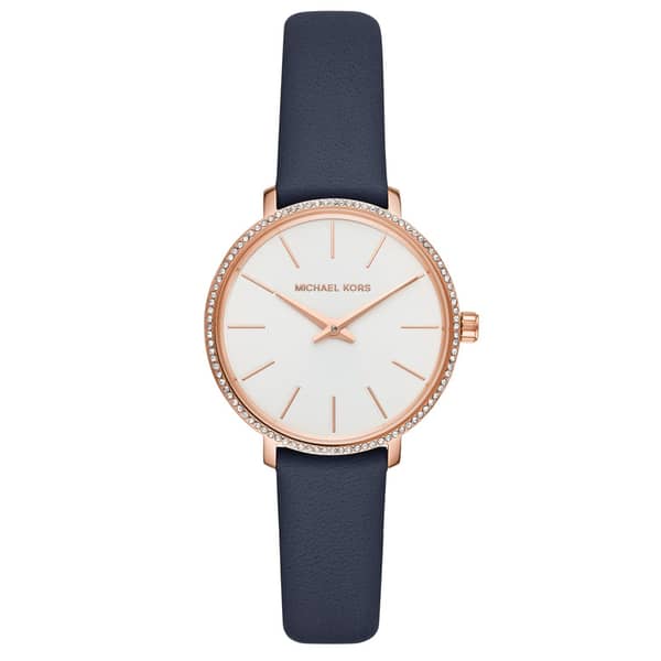 Michael Kors Pyper Women's Analog Watch Leather Strap Michael Kors Pyper Women's Analog Watch Leather Strap