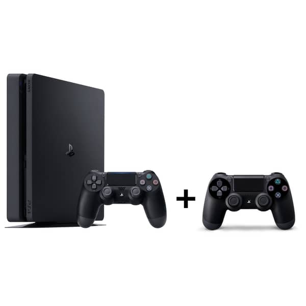 Sony PS4 Slim Gaming Console 1TB Black With 2 Controllers + 3 Assorted Game Sony PS4 Slim Gaming Console 1TB Black With 2 Controllers + 3 Assorted Game