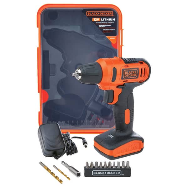 Black and Decker LD12SP-B5 12V Lithium Battery Cordless Drill Black and Decker LD12SP-B5 12V Lithium Battery Cordless Drill