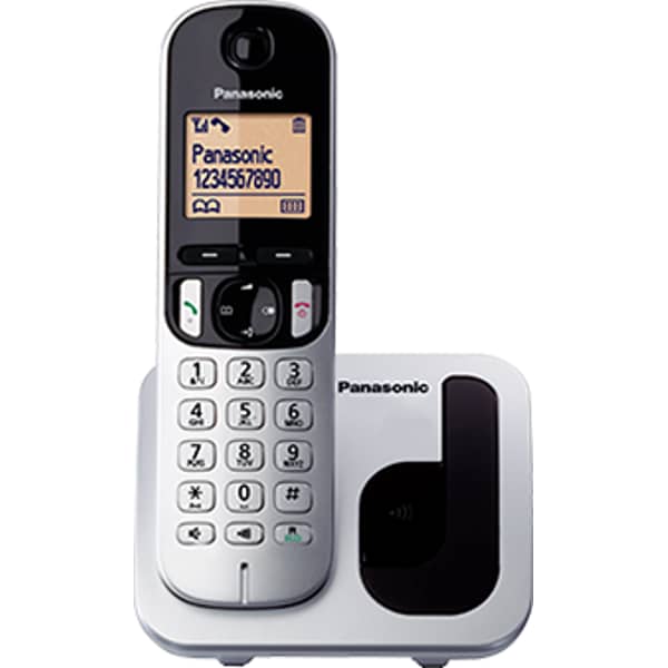 Panasonic KXTGC210UES Cordless Telephone Silver