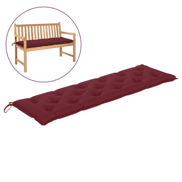 Vidaxl Garden Bench Cushion Wine Red 180x50x7 Cm Fabric Vidaxl Garden Bench Cushion Wine Red 180x50x7 Cm Fabric