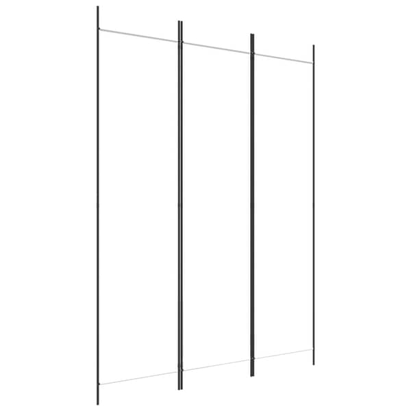 vidaXL 3-Panel Room Divider White 150x200 cm Fabric vidaXL 3-Panel Room Divider White 150x200 cm Fabric