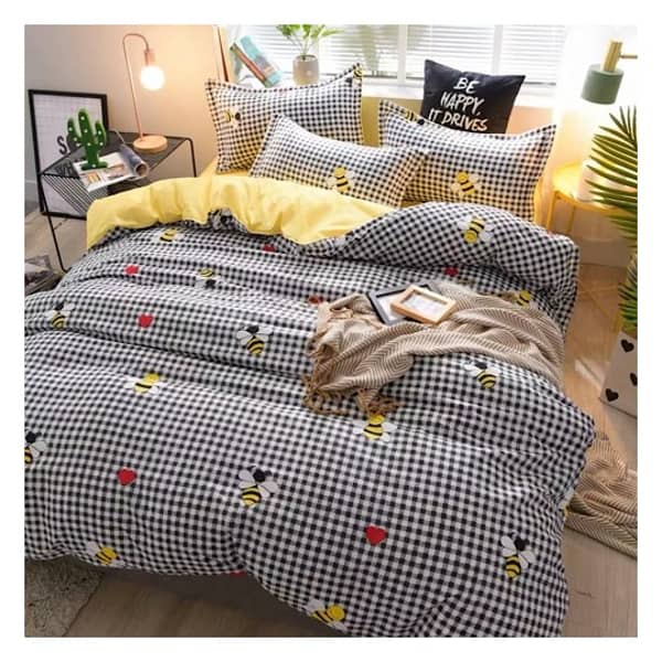 Double Size Bedding Set of 6 Pieces Bee Design