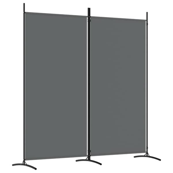 vidaXL 2-Panel Room Divider Anthracite 175x180 cm Fabric vidaXL 2-Panel Room Divider Anthracite 175x180 cm Fabric