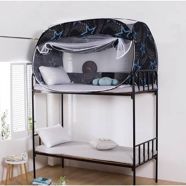 DEALS FOR LESS-Privacy tent bed curtain, stars design.