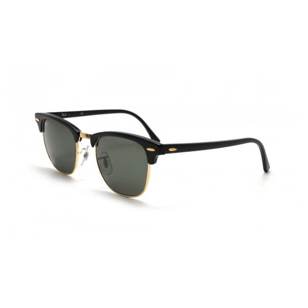 RayBan Clubmaster Black Acetate Unisex Sunglasses