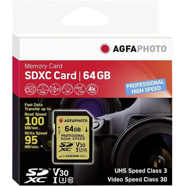 AGFA Micro SD Memory Card With Adapter (64GB)