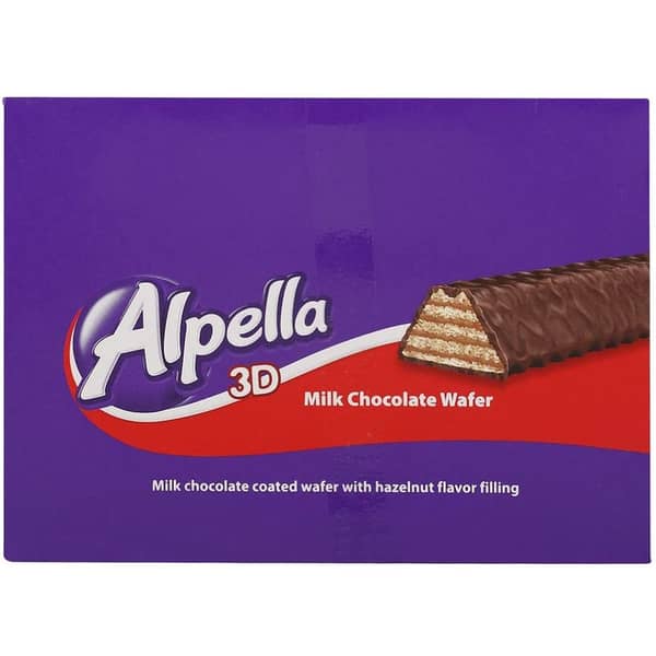 Ulker Alpella 3D Hazelnut Milk Chocolate Wafer 32gm(Pack of 24pcs) Ulker Alpella 3D Hazelnut Milk Chocolate Wafer 32gm(Pack of 24pcs)