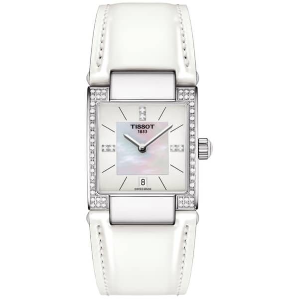 Tissot T02 White Leather Women Watch T090.310.66.116.00 Tissot T02 White Leather Women Watch T090.310.66.116.00