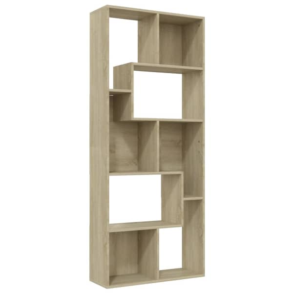 vidaXL Book Cabinet Sonoma Oak 67x24x161 cm Engineered Wood vidaXL Book Cabinet Sonoma Oak 67x24x161 cm Engineered Wood