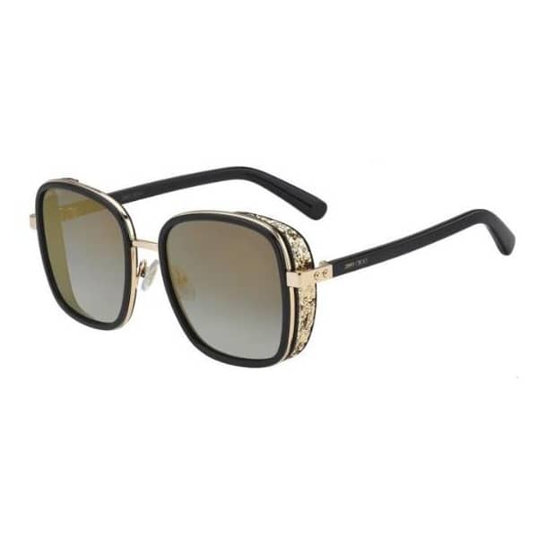 Jimmy Choo Black/Gold Acetate Women Sunglasses ELVA/S/2M254FQ