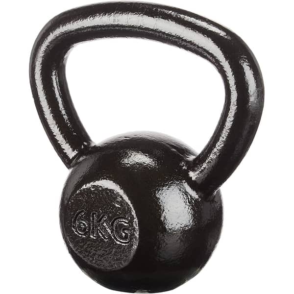 ULTIMAX Cast Iron Kettlebell Weights Great for Full Body Workout and Strength Training-Black (6Kg) ULTIMAX Cast Iron Kettlebell Weights Great for Full Body Workout and Strength Training-Black (6Kg)