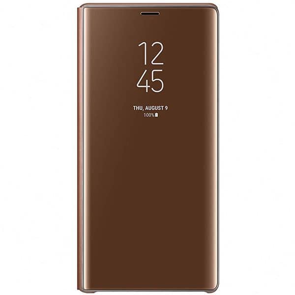 Samsung Clear View Standing Case Brown For Galaxy Note9 M