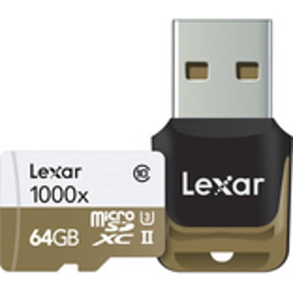 Lexar LSDMI64GCBEU1000R Professional 1000x UHS-II Micro SDHC Card 64GB Lexar LSDMI64GCBEU1000R Professional 1000x UHS-II Micro SDHC Card 64GB
